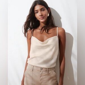 Banana Republic Silky Cowl Neck Camisole